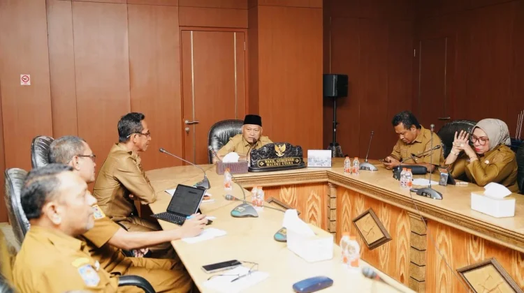 Wagub Sarbin Pimpin Evaluasi Penertiban Izin Galian C