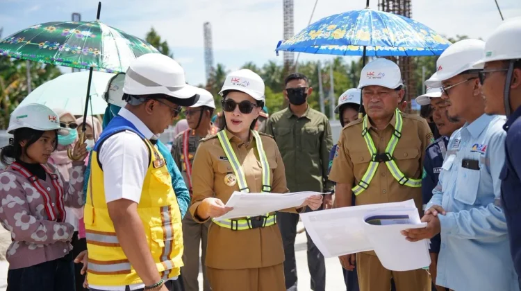 Gubernur Sherly Tinjau Proyek Sekolah Rakyat di Jailolo