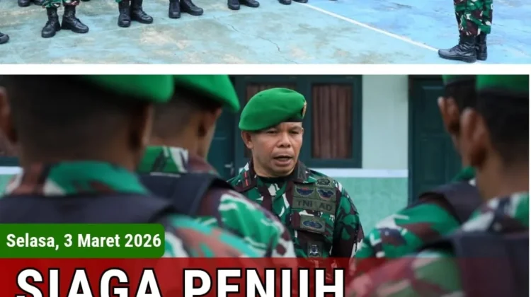 Kodim 1505/Tidore-Gelar Apel Antisipasi Perkembangan Situasi Wilayah