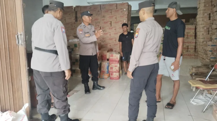 Antisipasi Penimbunan Sembako jelang Lebaran, Polres Ternate Lakukan Pengawasan