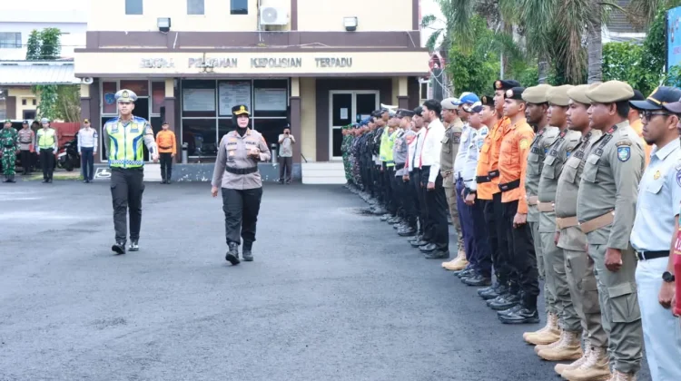Polres Ternate Gelar Pasukan Operasi Ketupat Kie Raha 2026 jelang Idul Fitri 1447 H