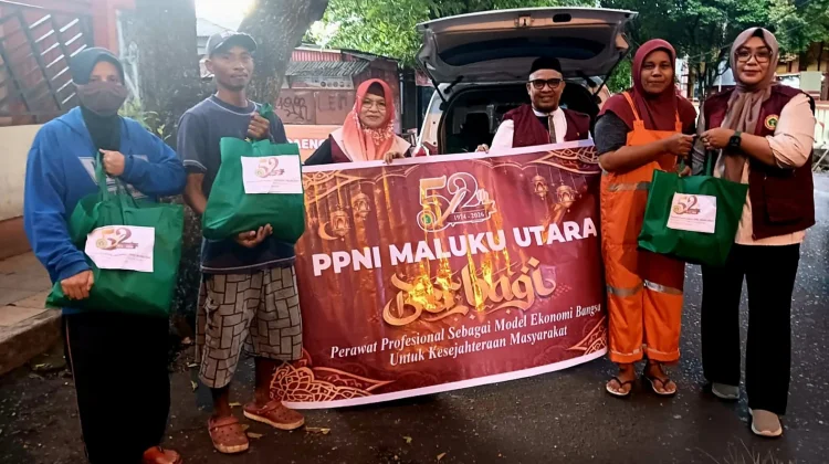 PPNI Maluku Utara Berbagi 59 Paket Sambako