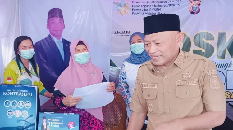 Wagub Sarbin Tinjau Posko Mudik BKKBN di Pelabuhan Speedboat Sofifi