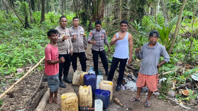 Polres Haltim Temukan Tempat Penyulingan Miras Tradisional