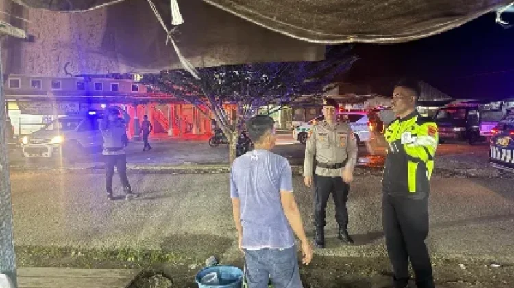 Polres Halteng Gelar Patroli Blue Ligth jelang Idul Fitri