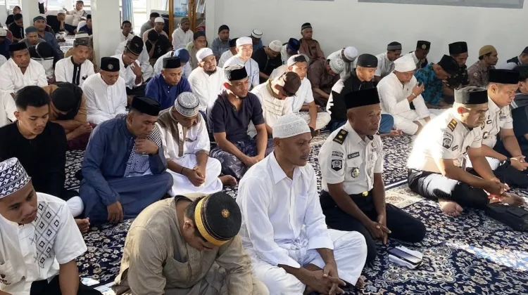 Lapas Tobelo Gelar Solat Ied Berjamaah Warga Binaan