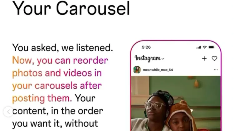 Instagram Rilis Fitur Edit Urutan Carousel