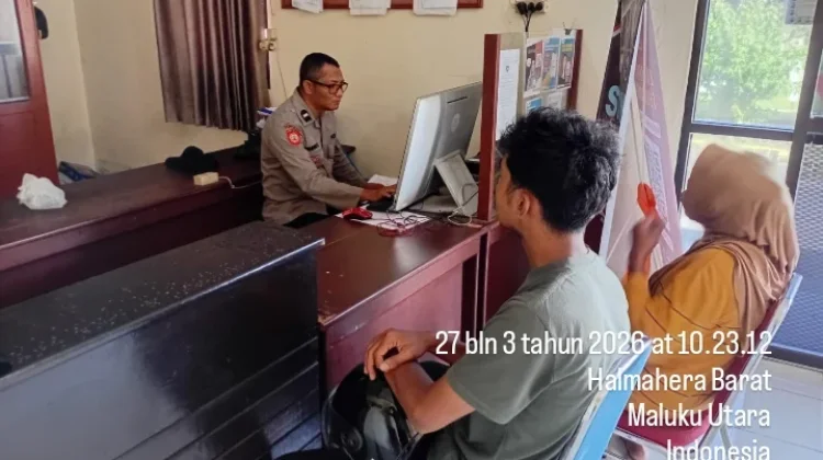 Respon Cepat SPKT Polres Halbar saat Terima Laporan Masyarakat