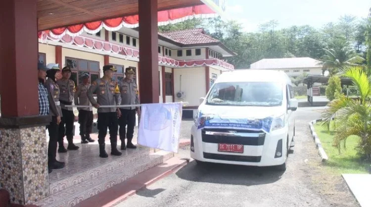 Mudik Balik Gratis di Halteng Dilepas Kapolres