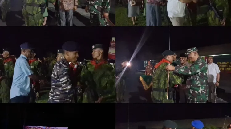 Wabup Halut Sambut Satgas Pamtas RI-PNG Yonif 732 Banau