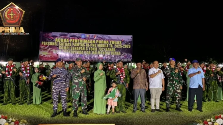 Penerimaan Purna Tugas Satgas PAMTAS RI–PNG