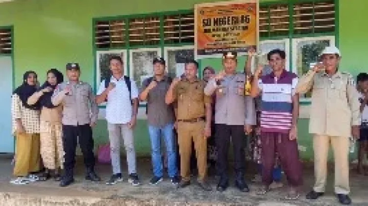 Polres Halsel Fasilitasi Mediasi Pemalangan SDN 86 Desa Martuso