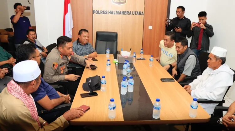 Polda Malut Fasilitasi Pertemuan Lintas Elemen di Halut