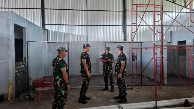 Danrem Tinjau Pembangunan Koperasi Merah Putih di Ternate