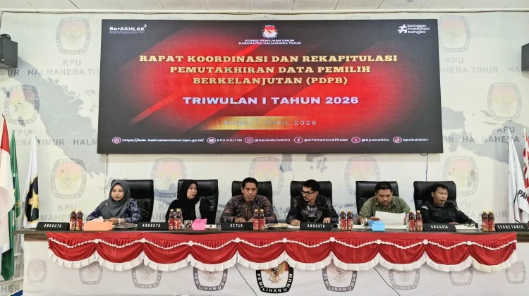 KPU Haltim Tetapkan PDPB 70.489 Pemilih Triwulan I 2026