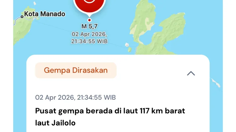 BMKG Catat 246 Gempa Kecil hingga Besar Guncang Maluku Utara