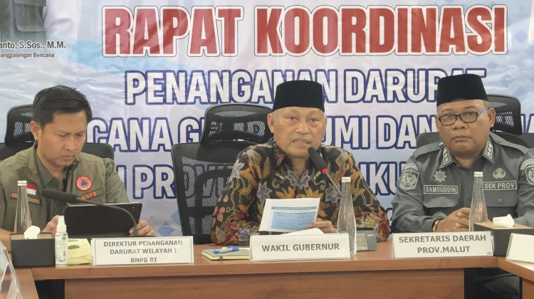 BNPB-Pemprov Malut Bahas Penanganan Dampak Gempa Bermagnitudo 7.6