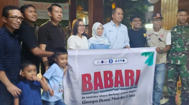 BI Malut Salurkan Bantuan Logistik Korban Gempa Ternate