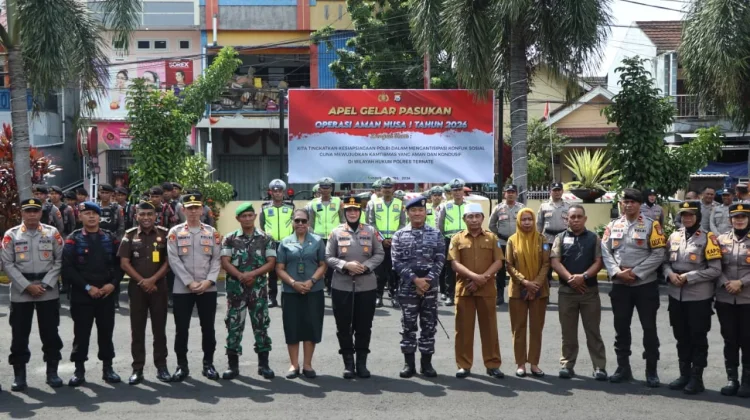 Polres Ternate Gelar Apel Pasukan Operasi Aman Nusa I Tahun 2026