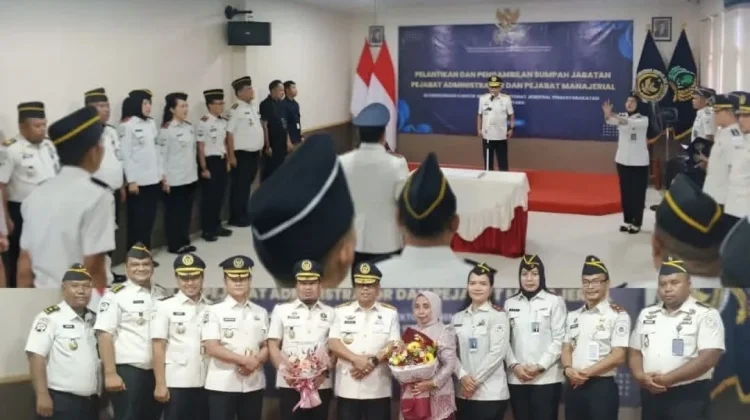 Kakanwil Dirjenpas Malut Lantik Dua Pejabat Administrator