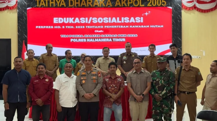 Polres Perkuat Penertiban Kawasan Hutan di Halmahera Timur