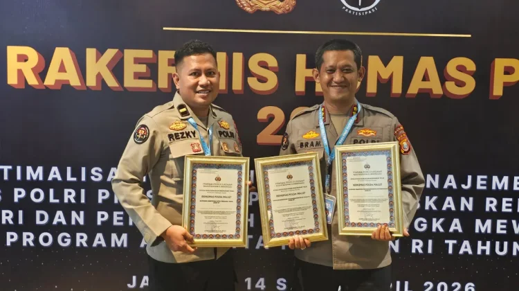 Bidhumas Polda Maluku Utara Sabet Tiga Penghargaan Nasional