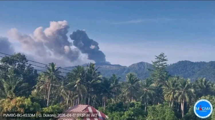 Jumat Pagi, Gunung Dukono Erupsi Setinggi 1.000 Meter