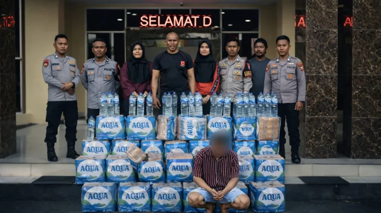 Samapta Gagalkan Peredaran Ribuan Botol Miras di Ternate