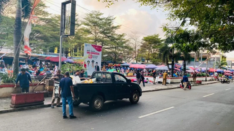Penertiban Pedagang pasar Hiegienis Kembalikan Fungsi Lahan Parkir