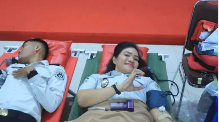Kegiatan Donor Darah Meriahkan Hari Bakti Pemasyarakatan Ke-62