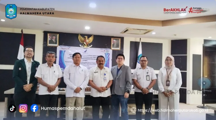 Pemda Halut dan Loka POM Perkuat Sinergi Pengawasan Obat
