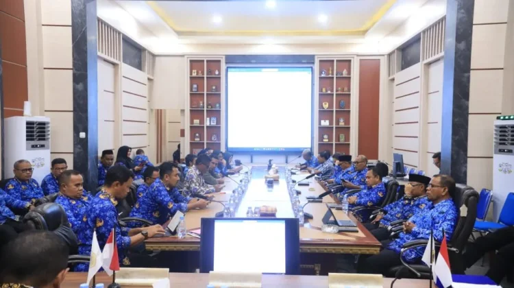 Sekda Halteng Pimpin Rakor Persiapan Kunjungan Pangdam Pattimura