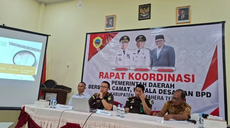 Sinergi Desa Jadi Kunci, Sekda Halteng Buka Rakor Pemerintah