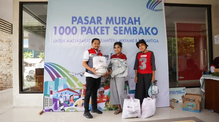 Pertamina Gelar Pasar Murah Bagi  Masyarakat Prasejahtera di Wayame