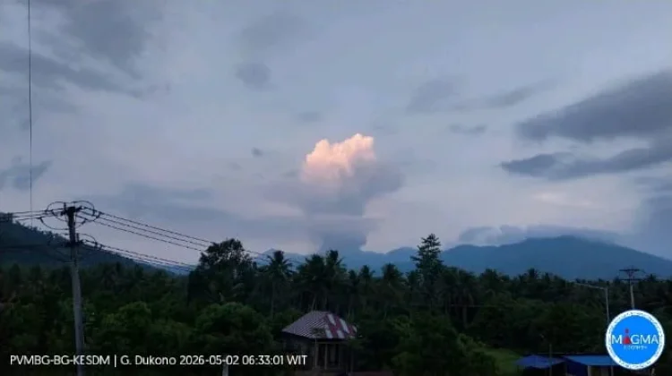 Gunung Dukono Meletus, Warga Diminta Waspada Abu Vulkanik