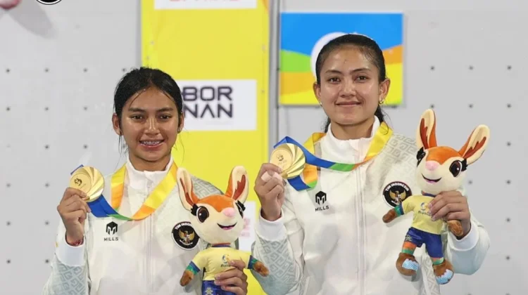 Desak dan Kadek Cetak Emas dan Rekor Dunia Panjat Tebing di ABG 2026