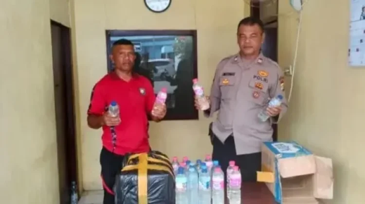 Polres Sula Amankan Puluhan Botol  Minuman Keras