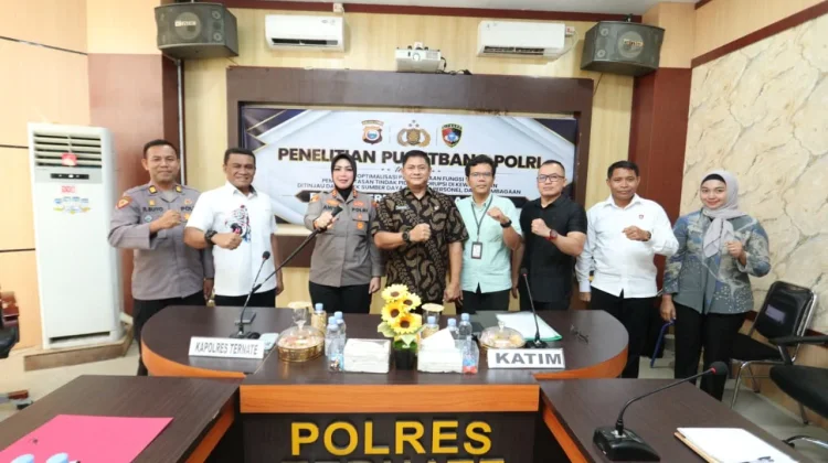 Polres Ternate Terima Tim Puslitbang Polri Bahas Tipidkor
