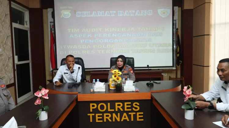Polres Ternate Terima Audit Kinerja Itwasda Polda Malut