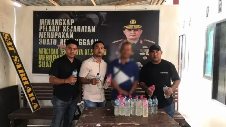 Berantas Miras, Polres Amankan Sorang Pria 61 Tahun
