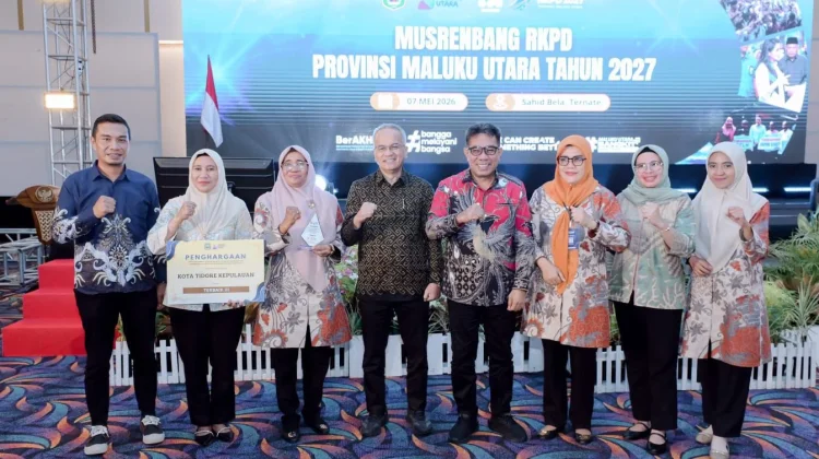 Pemkot Tidore Terima Penghargaan 8 Aksi Konvergensi Penurunan Stunting 2025