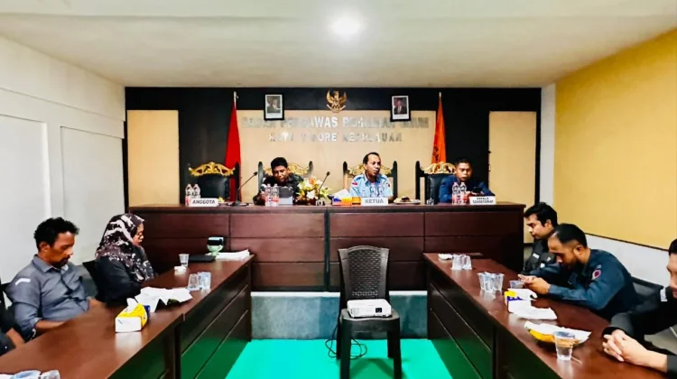 Kunjungi Bawaslu Tidore, Bawaslu Malut Tekankan Penguatan Kelembagaan