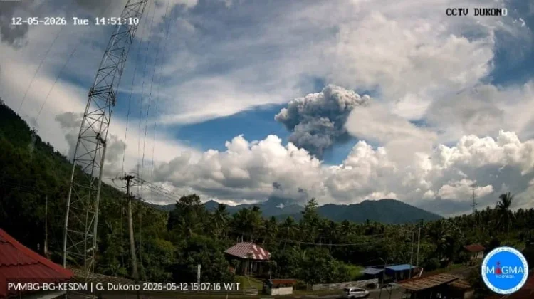 Aktivitas Gunung Dukono Masih Tinggi, Warga Diminta Waspada