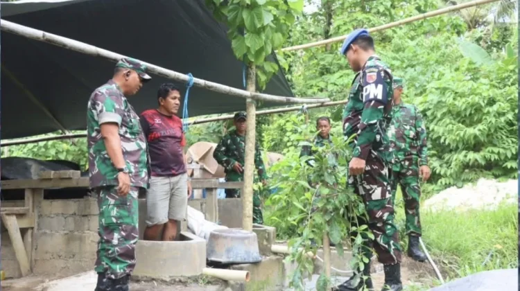 Kodim Tobelo Tertibkan Penambangan Ilegal Halmahera Utara