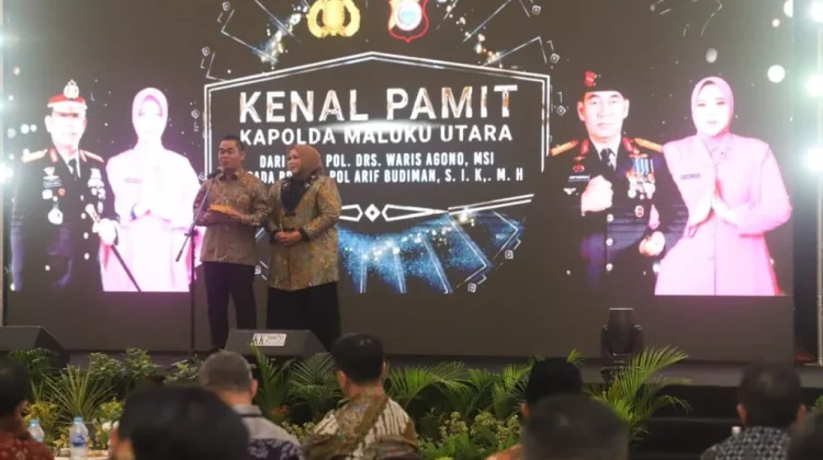 Bupati Ubaid Yakub Hadiri Kenal Pamit Kapolda Maluku Utara