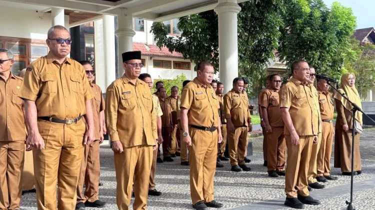 Wabup Halteng Pimpin Apel dan Ingatkan Disiplin ASN