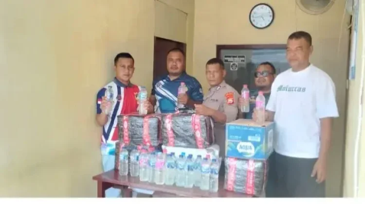 Polres Sula Amankan Ratusan Botol Miras