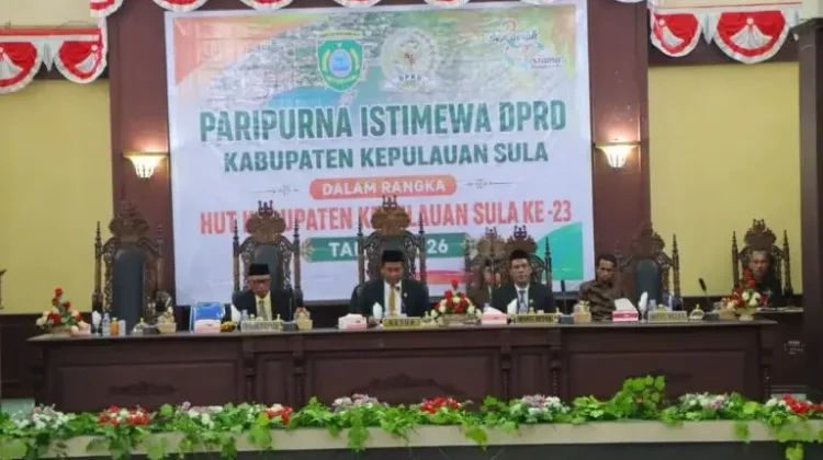 DPRD Gelar Paripurna HUT kabupaten Kepulauan Sula ke-23