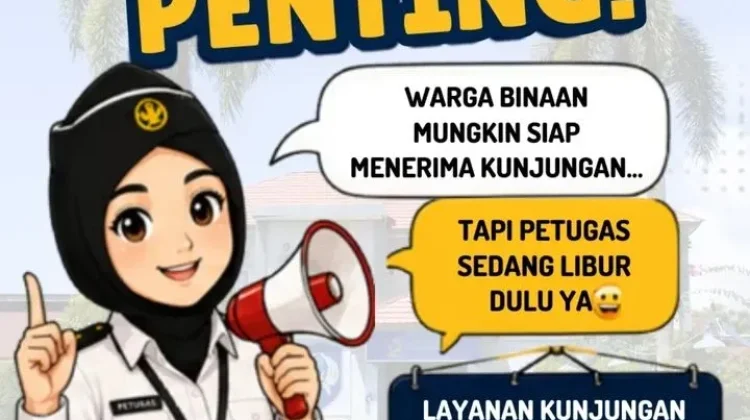 Layanan Kunjungan Lapas Kelas IIB Sanana Ditutup saat Libur Nasional