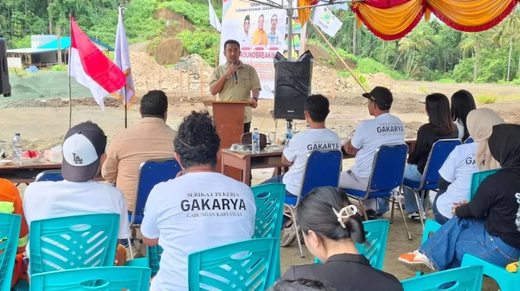 Disnakertrans Halteng Dukung Pembangunan Sekretariat Gakarya PT IWIP